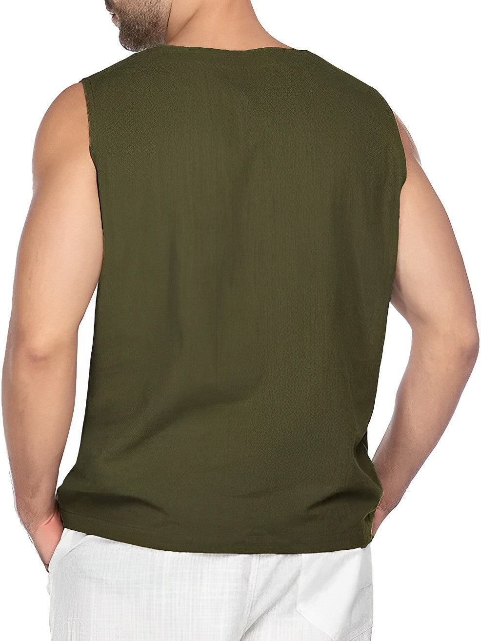 Heren Tanktop Casual Ademend Katoen 2