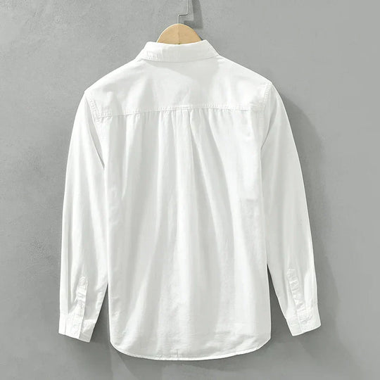 Heren Overhemd Patchwork Casual Katoen Comfortabele Pasvorm 3