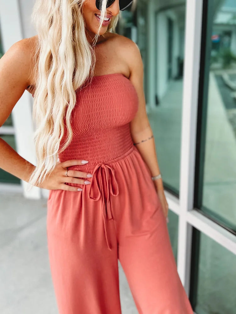 Dam Jumpsuit Axel-Fria Elegant Polyester med Fickor-2