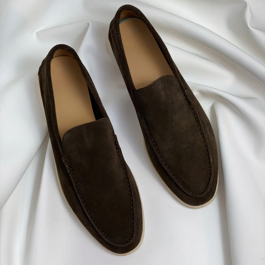 Herrskor Loafers Vintage Stil PU-Läder-4