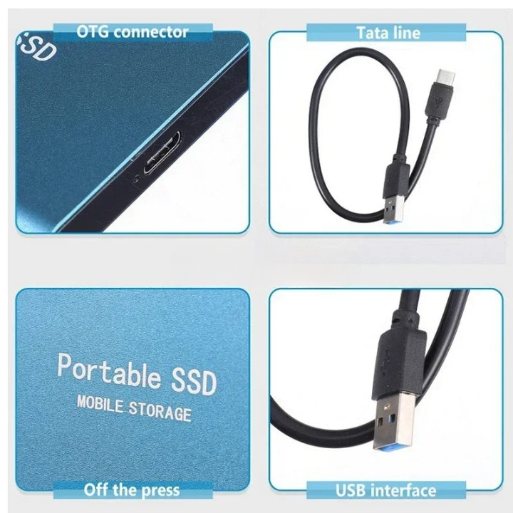 ポータブルSSDストレージ 外付け 高速 USB-C 1050MB/s