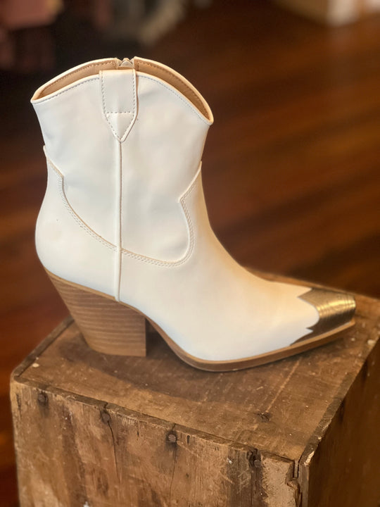 Casual Western Boots voor Dames in Wit 0