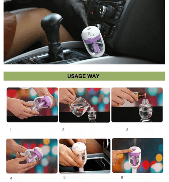 車用アロマ加湿器