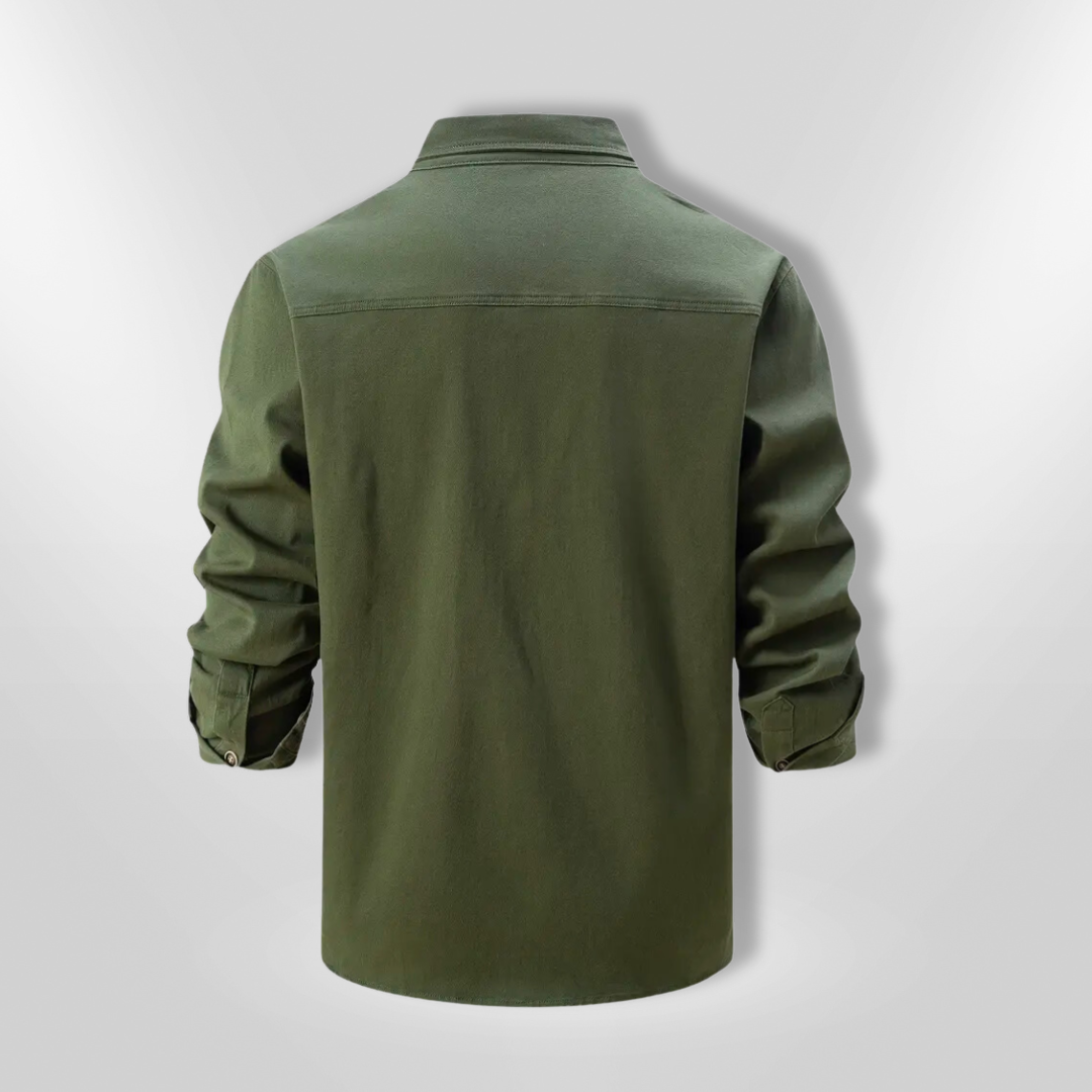 Chemise Homme Décontractée Tissu Résistant À Manches Longues 4