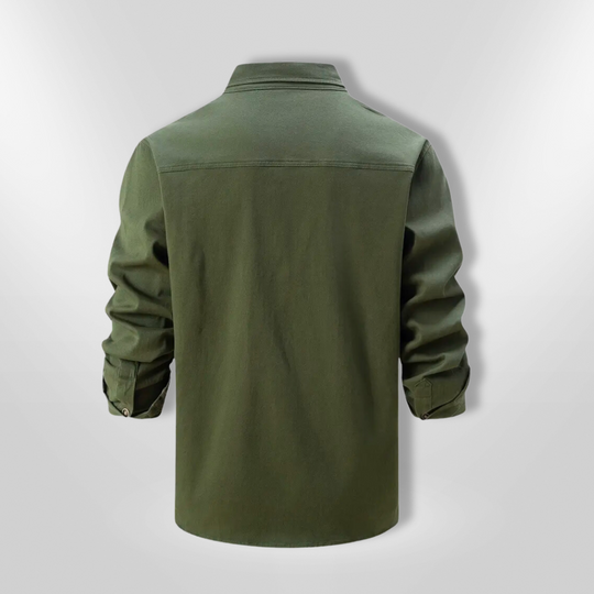 Chemise Homme Décontractée Tissu Résistant À Manches Longues 4