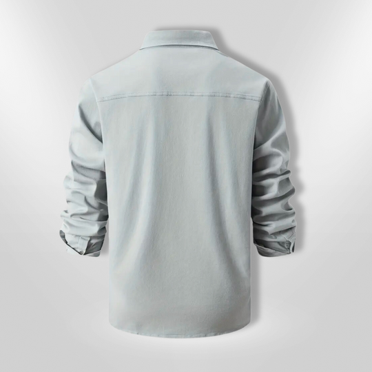 Chemise Homme Décontractée Tissu Résistant À Manches Longues 7