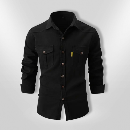 Chemise Homme Décontractée Tissu Résistant À Manches Longues 9
