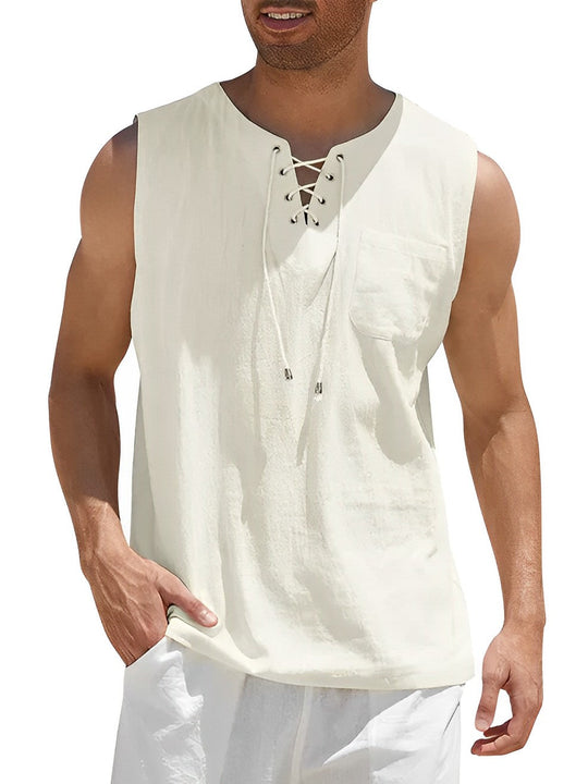 Variant image for Heren Tanktop Casual Ademend Katoen-37