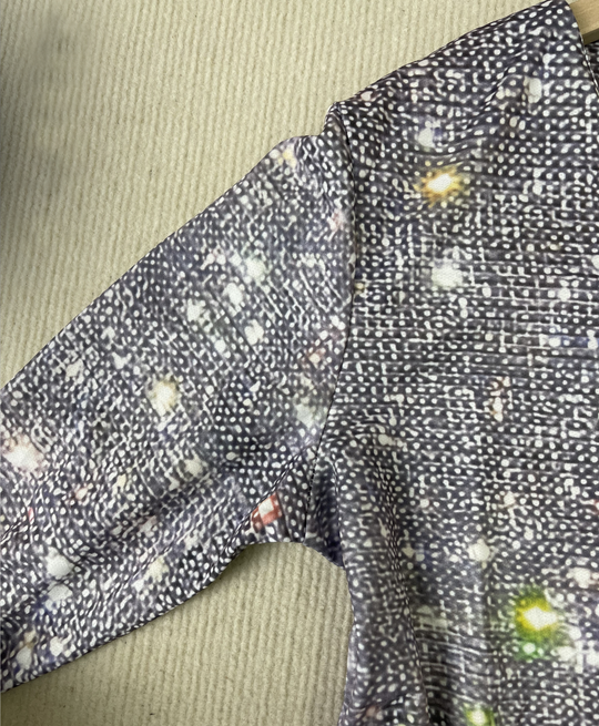 Dames Glitter Top V-Hals Lange Mouwen Metallic Spandex 3