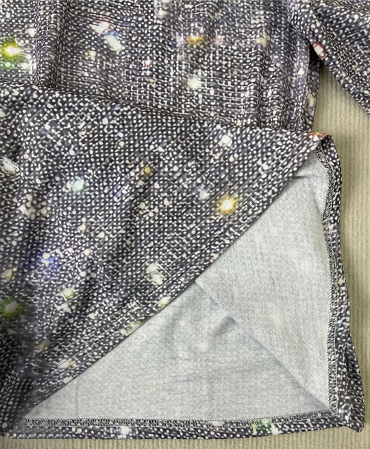 Dames Glitter Top V-Hals Lange Mouwen Metallic Spandex 4
