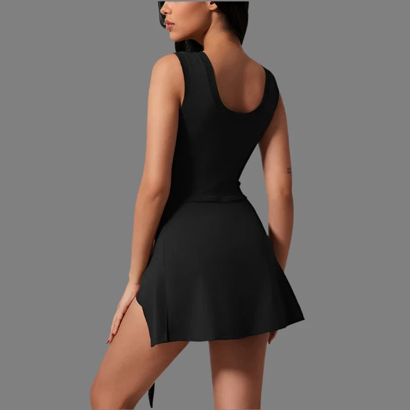 Dames Jurk Wrap-Stijl Vochtregulerend Actieve Kleding 7