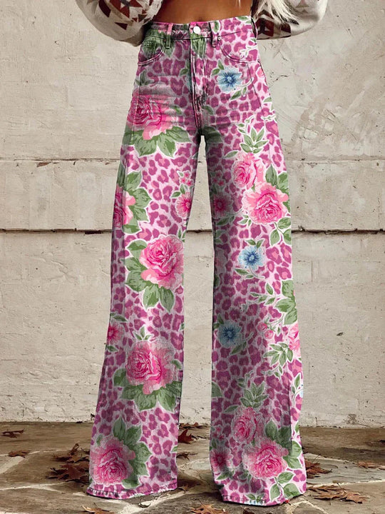 Dames Lange Denim Broek Casual Comfort 10
