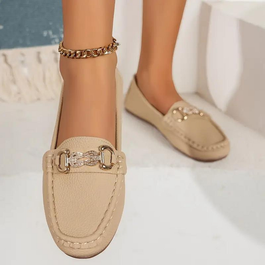 Dames Loafers Klassiek Leer Slip-On 7