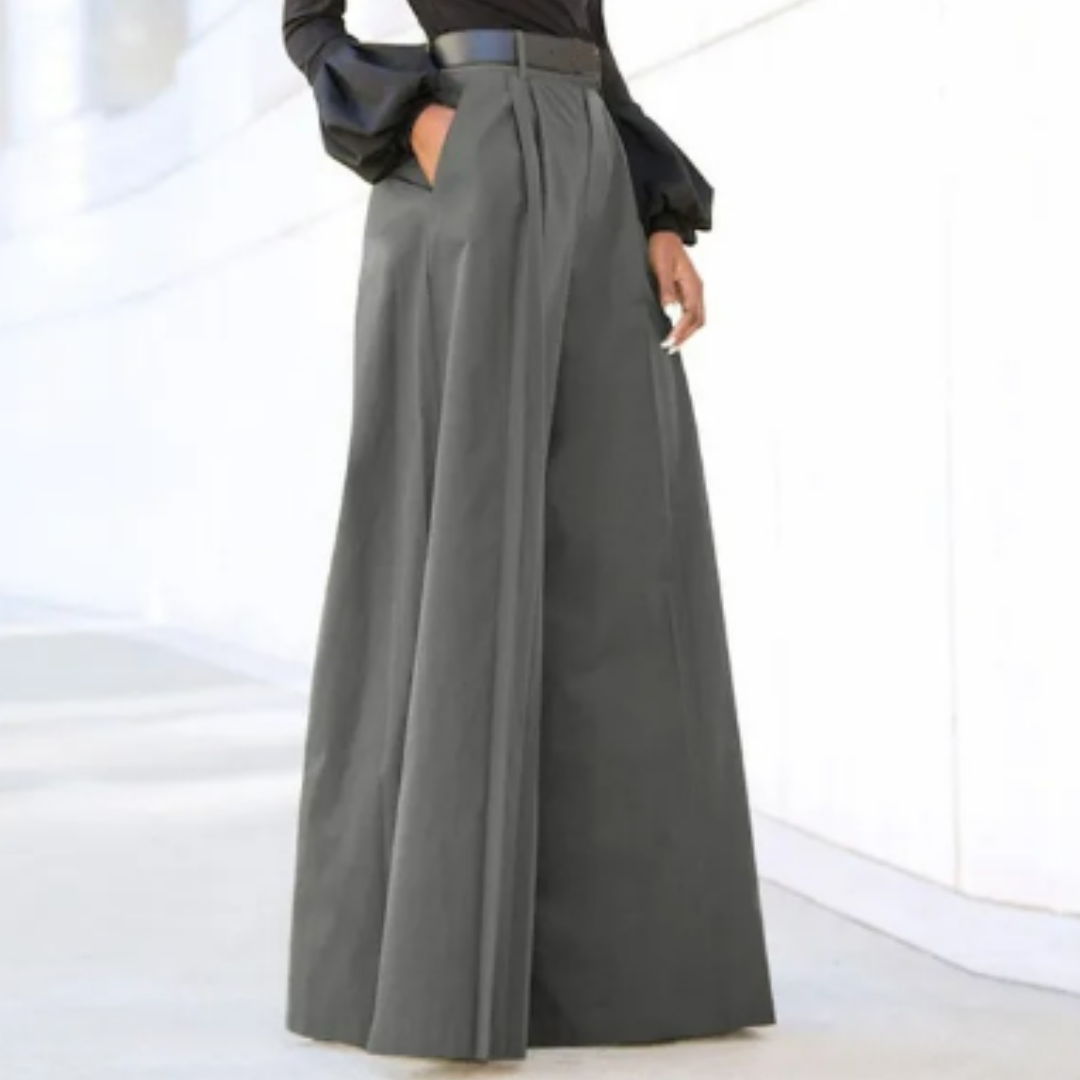 Dames Wijde Pantalon Hoog Taille Stijlvol 3