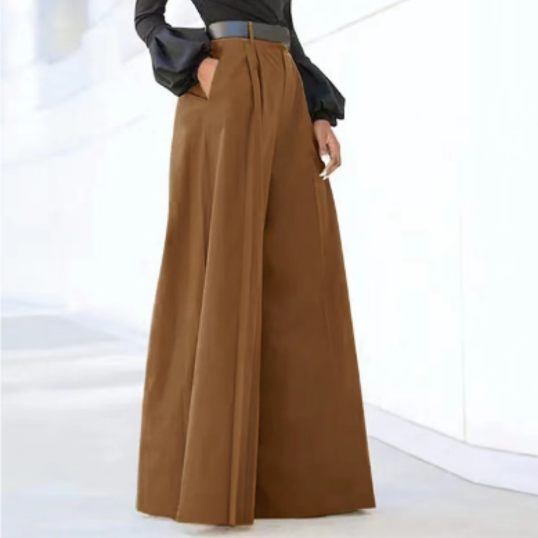 Dames Wijde Pantalon Hoog Taille Stijlvol 4