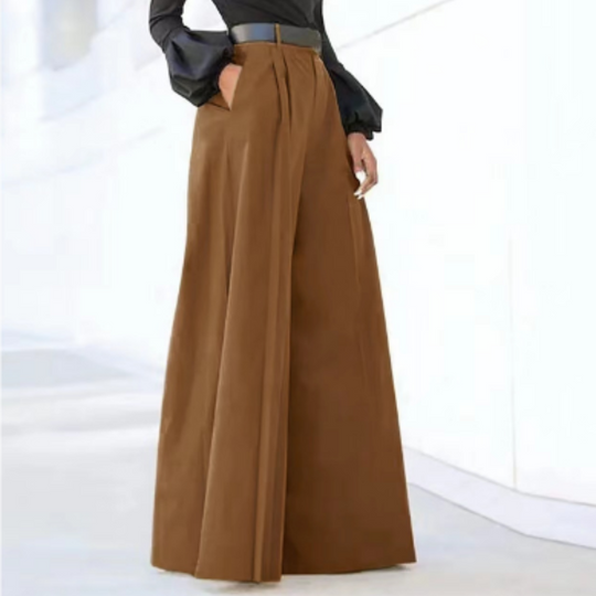 Dames Wijde Pantalon Hoog Taille Stijlvol 4