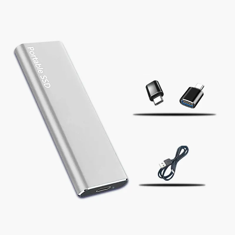 外付けハードドライブ 4TB USB-C ポータブルストレージ