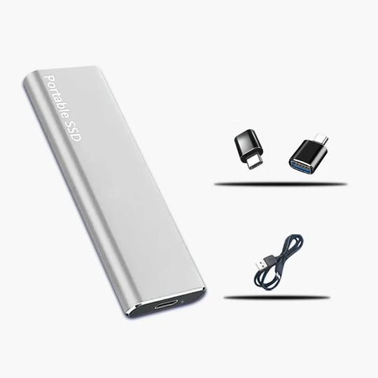 外付けハードドライブ 4TB USB-C ポータブルストレージ
