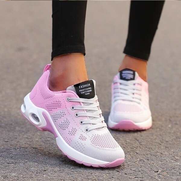 女性用通気性スニーカー
