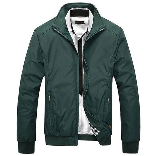 Heren Casual Jacket met Staande Kraag 2