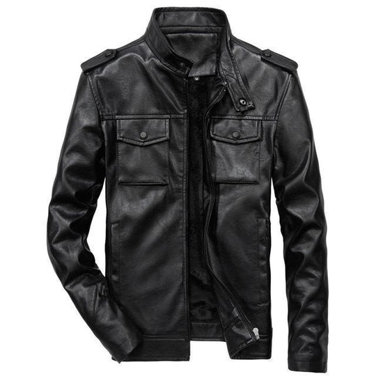Heren Casual Outdoor Jacket met Staande Kraag en Meerdere Zakjes 0