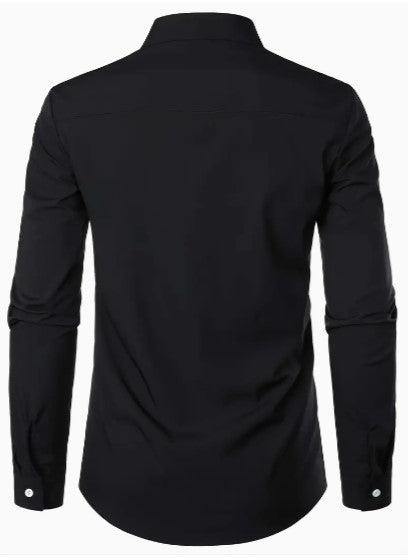 Heren Casual Overhemd met Lange Mouwen Ademend 5