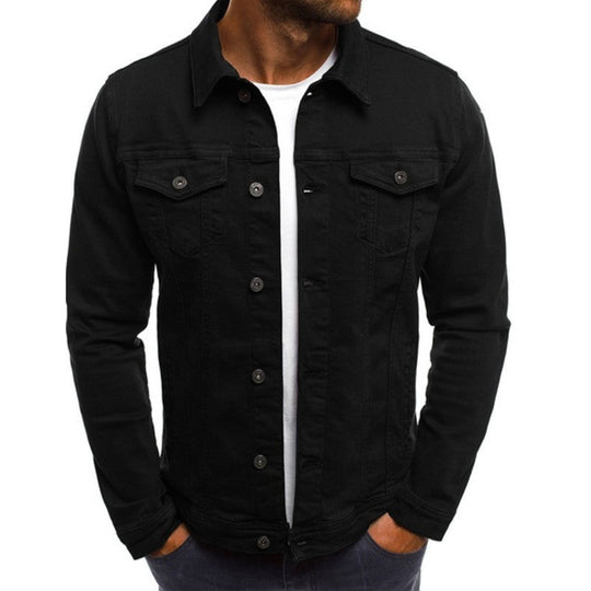 Heren Denim Jasje Regular Fit Met Knopen 2