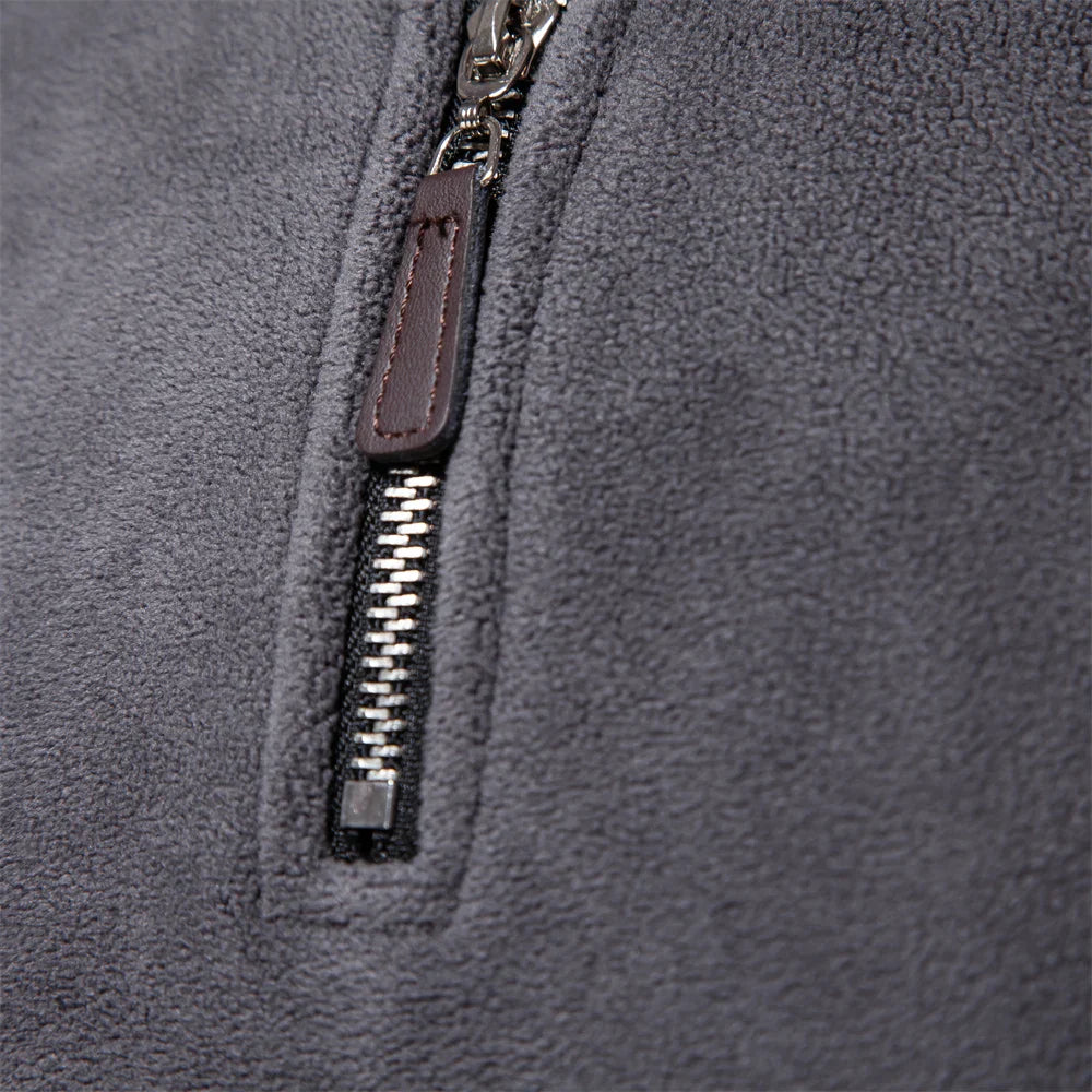 Heren Fleece Jacket Dikke Warme Pullover Met Rits 3