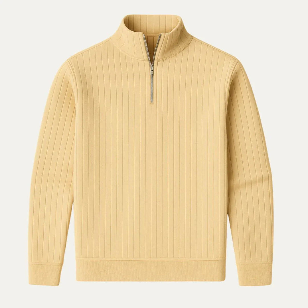 Heren Half Zip Gebreide Trui 1