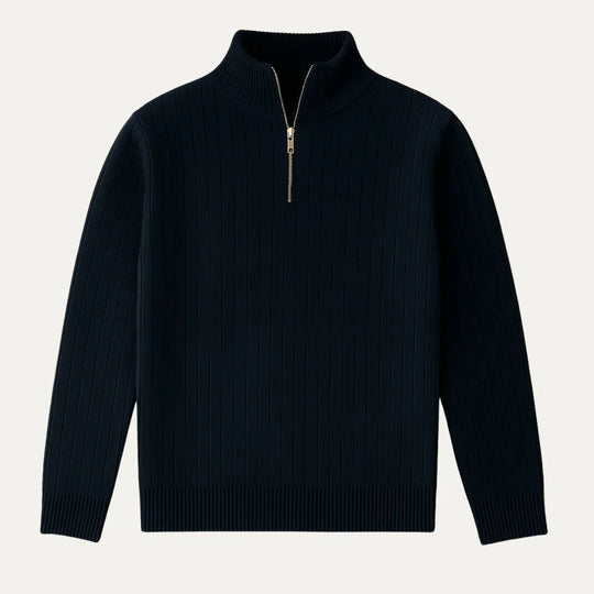 Heren Half Zip Gebreide Trui 3