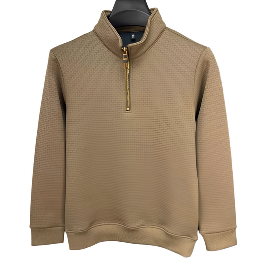 Heren Half Zip Trui Casual Katoenmix 3