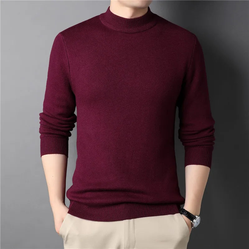 Heren Halvpolo Gebreid Slim-Fit Stijlvol 2