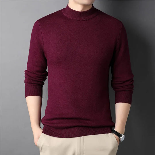 Heren Halvpolo Gebreid Slim-Fit Stijlvol 2