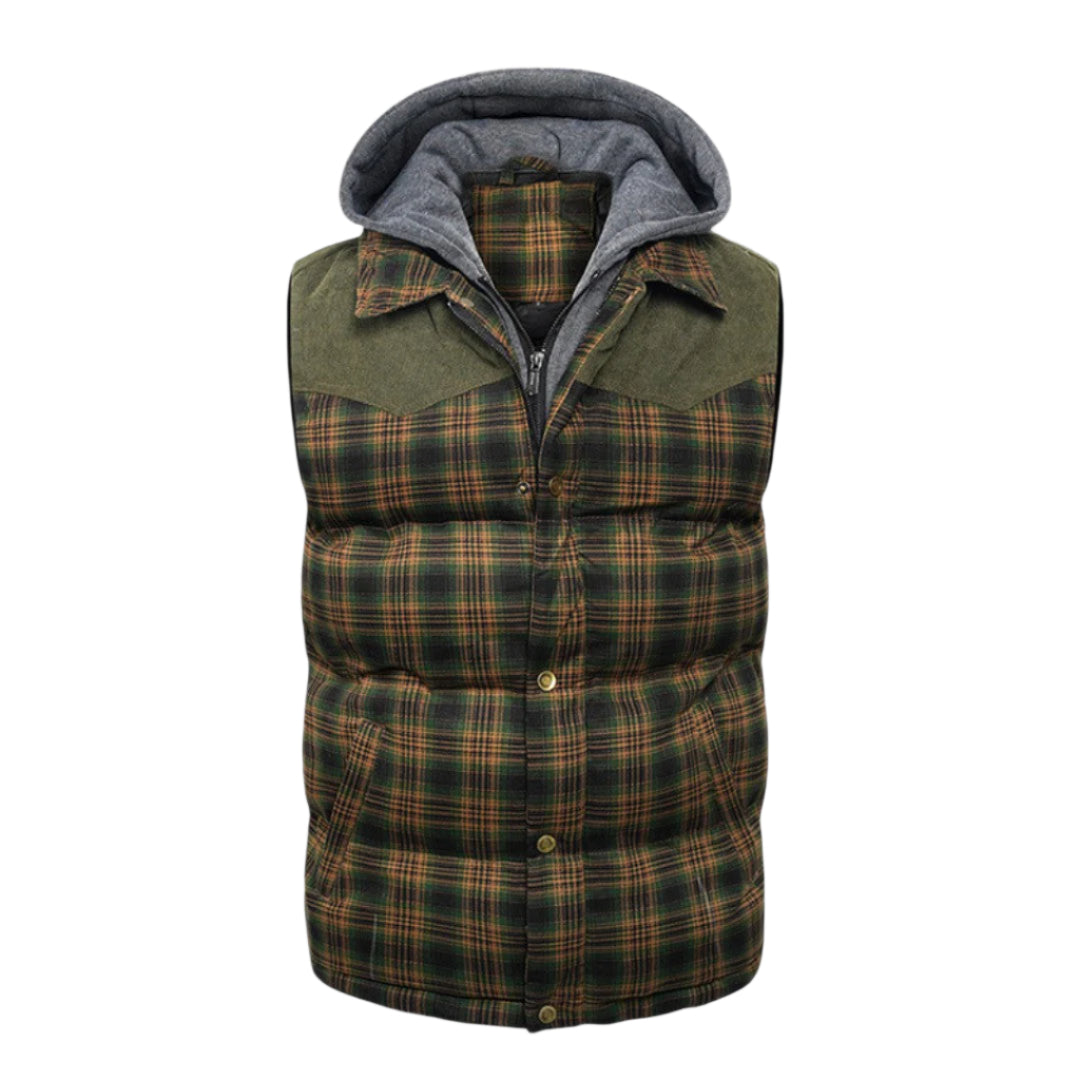 Heren Hooded Vest Voor Avonturen in Katoen en Polyester 0