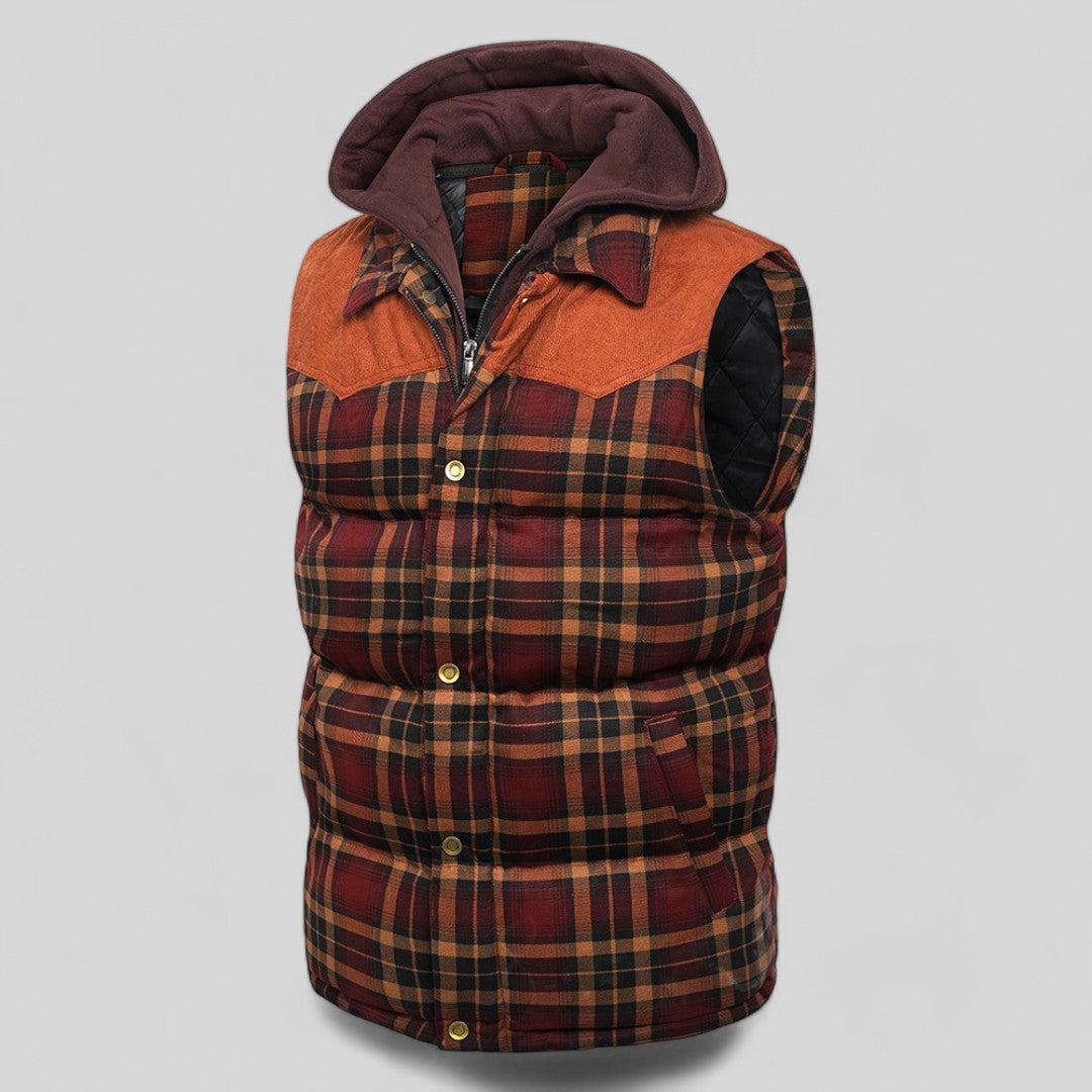 Heren Hooded Vest Voor Avonturen in Katoen en Polyester 4