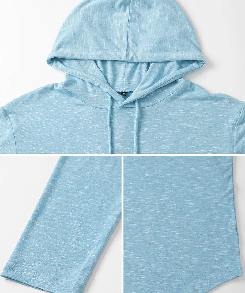 Heren Hoodie Lichtgewicht Ademend Casual Polyester Katoen 5