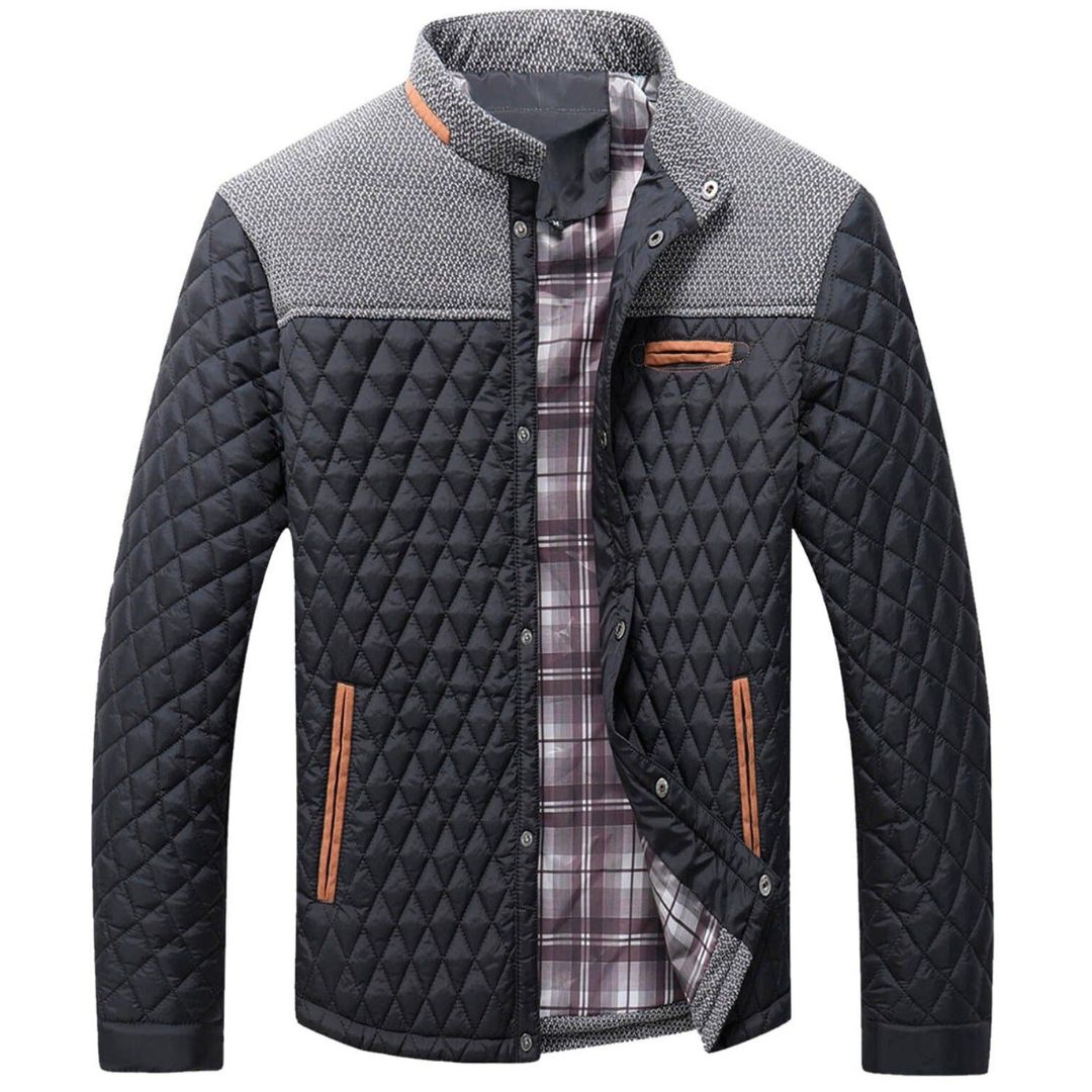 Heren Jacket Urban Stijl Met Gequilte Ontwerp 0