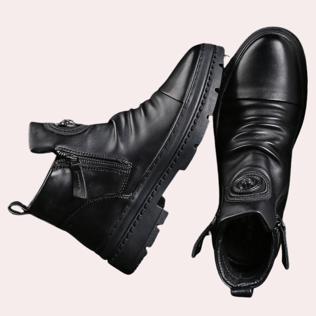 Heren Leren Støvelschoenen Moderne Stijl 1
