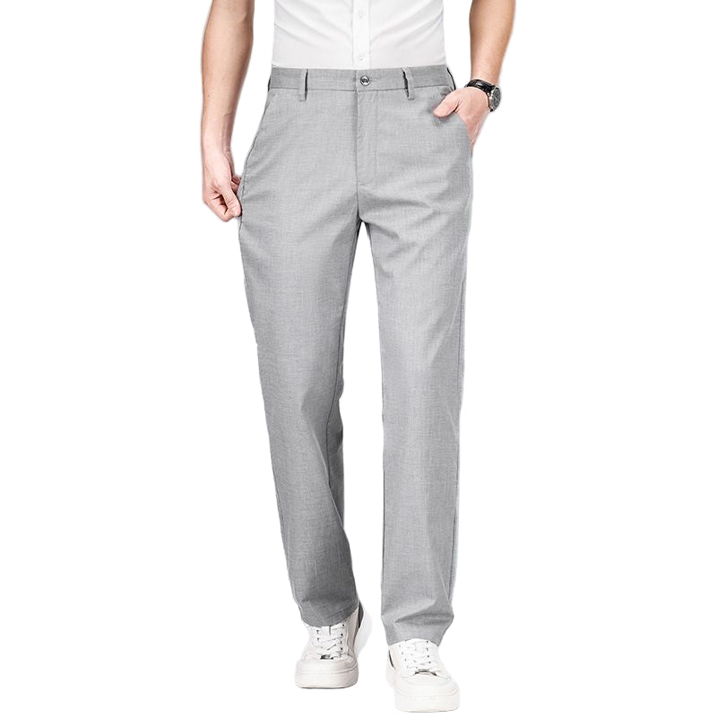 Heren Rechte Broek Tencel Linnenmix Relaxed Fit 2