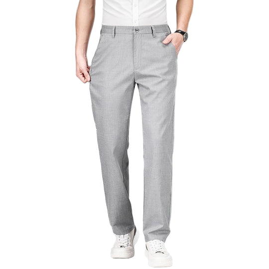 Heren Rechte Broek Tencel Linnenmix Relaxed Fit 2