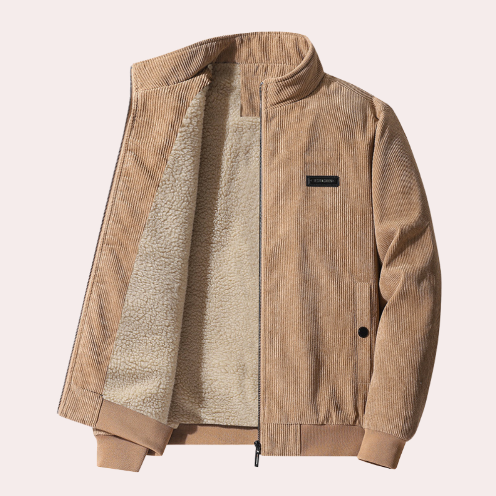 Heren Retro Fløjlsjakke met Tijdsloos Design 7