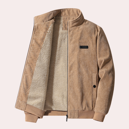 Heren Retro Fløjlsjakke met Tijdsloos Design 7