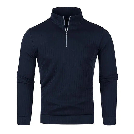 Heren Trui met Halve Blixtluiting Casual en Trendy 7