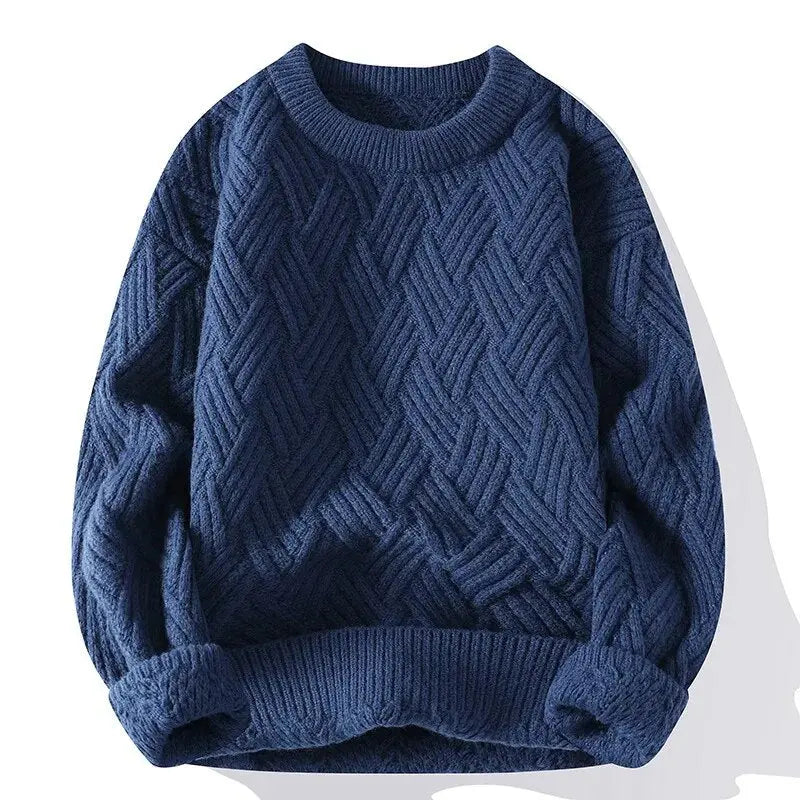 Heren Vintage Casual Trui Relaxed Fit Katoen 11