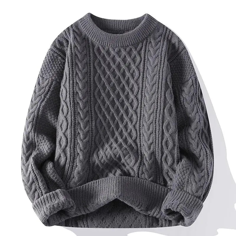 Heren Vintage Casual Trui Relaxed Fit Katoen 13