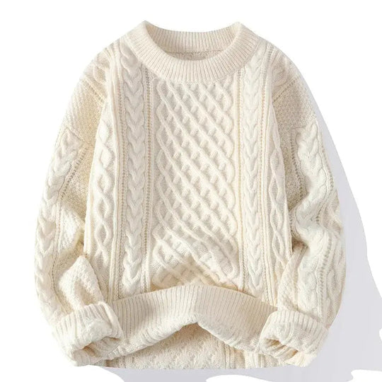 Heren Vintage Casual Trui Relaxed Fit Katoen 14
