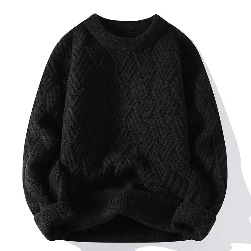 Heren Vintage Casual Trui Relaxed Fit Katoen 5