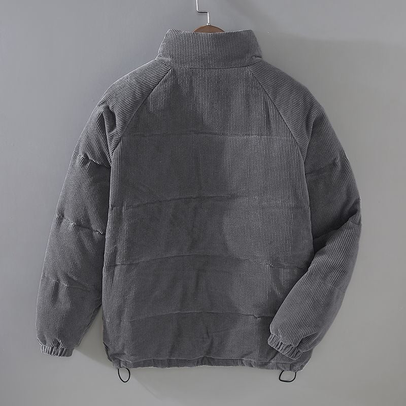 Heren Winterjas Corduroy Met Zachte Voering Voor Comfortabele Herfstdagen 2