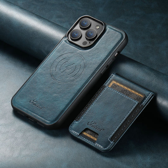 Luxe Telefoonhoes met Kaarthouder en Magnetische Standaard 2