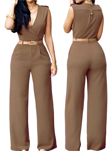 Dam Jumpsuit Trendig Polyester Bekväm-1